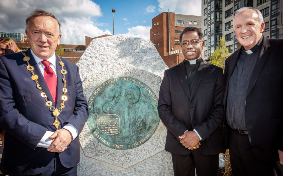 Memorial to Pope St John Paul II unveiled in Limerick